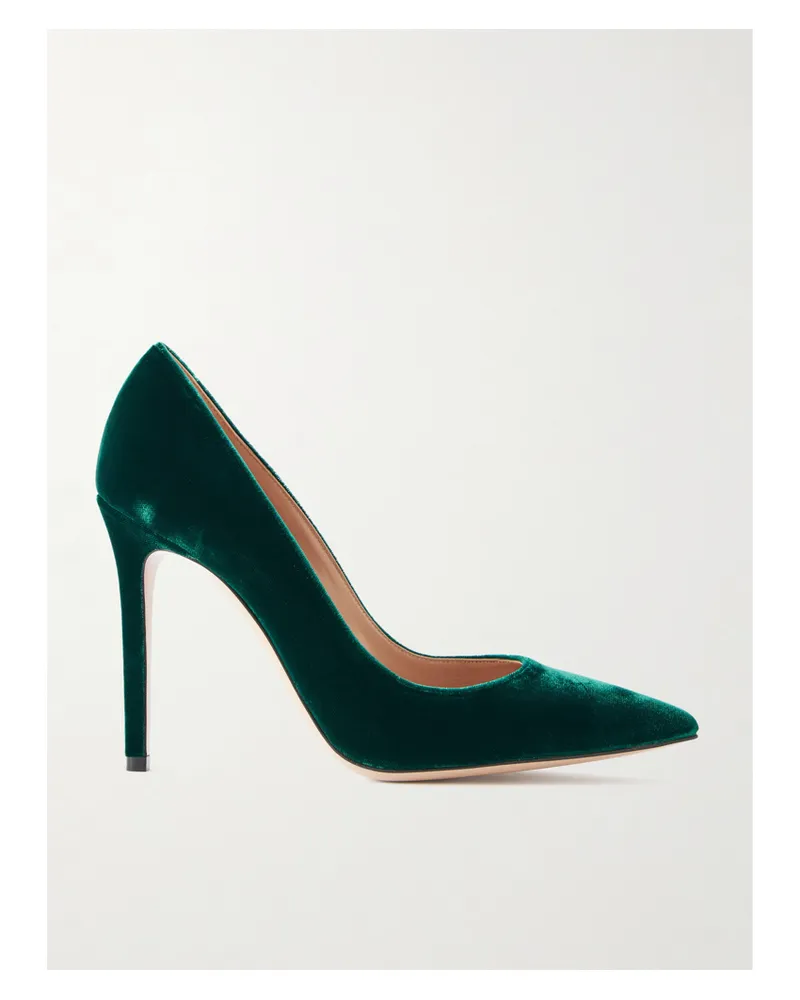 Gianvito Rossi Gianvito 105 Velvet Pumps - Green Green