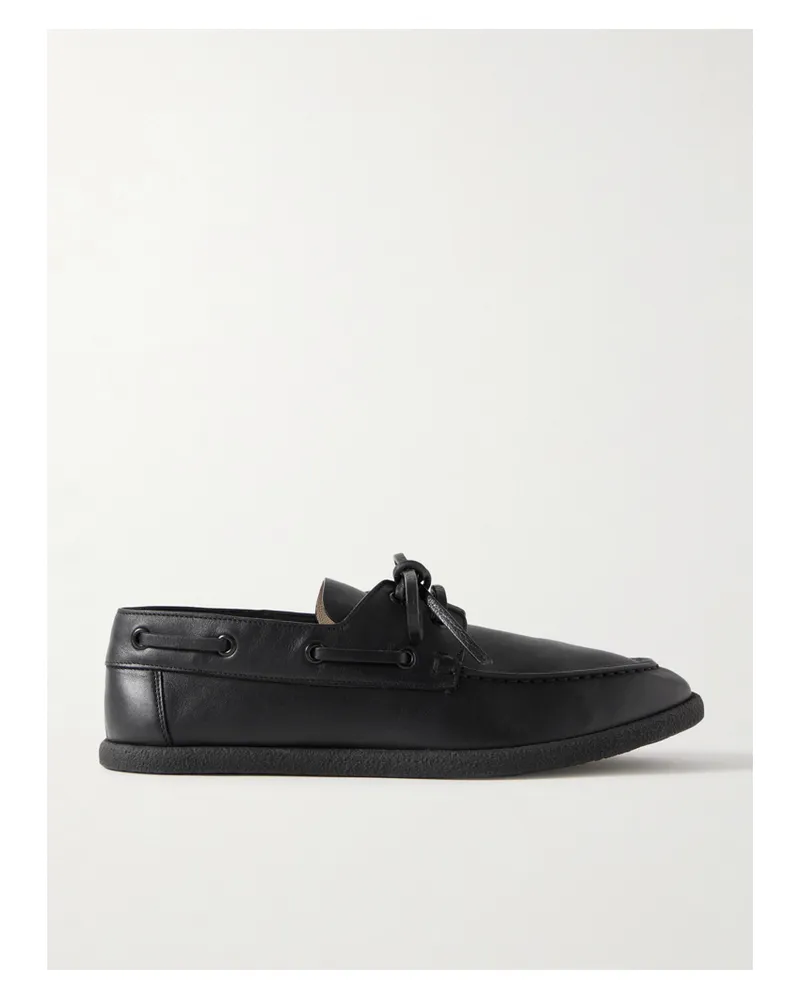 The Row Novus Sailor Loafers Aus Leder - Schwarz Schwarz