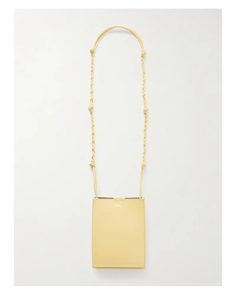 Jil Sander Tangle Leather Shoulder Bag - Yellow Yellow