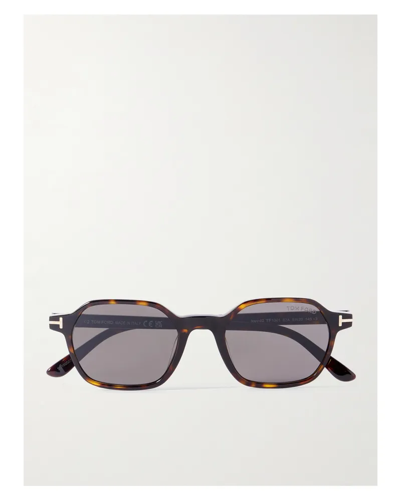 Tom Ford Joey Sonnenbrille Mit Eckigem Rahmen Aus Azetat In Hornoptik Horn