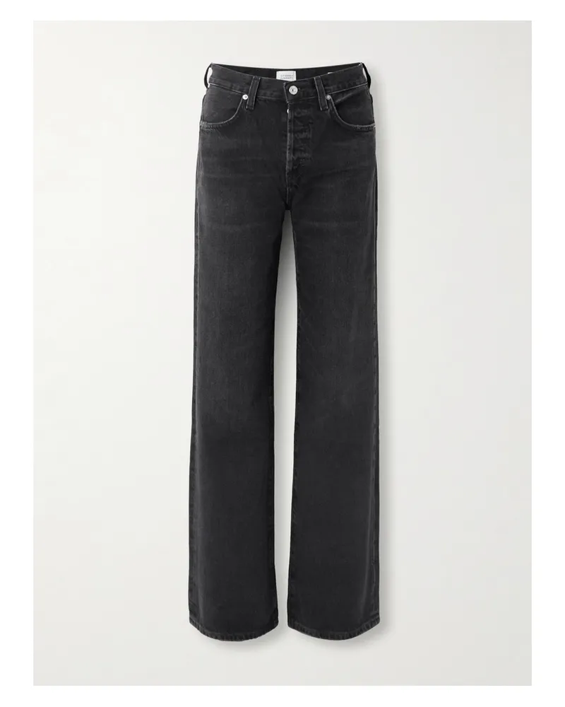 Citizens of humanity Annina High-rise Wide-leg Jeans Black Black