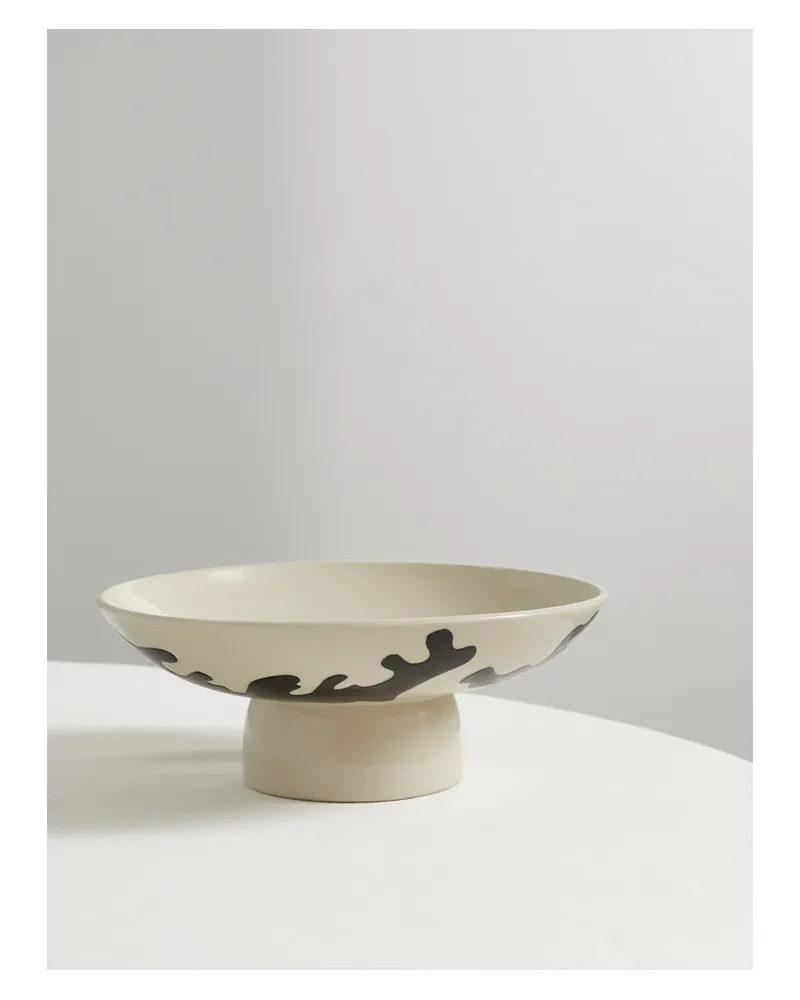 Marloe Marloe Net Sustain Estelle Schale Aus Glasiertem Steinzeug - Ecru Ecru