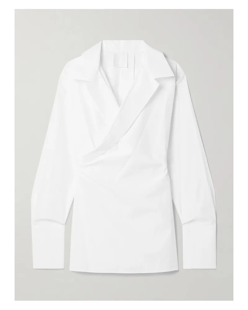Givenchy Wickeloberteil Aus Baumwollpopeline - Weiß Weiß
