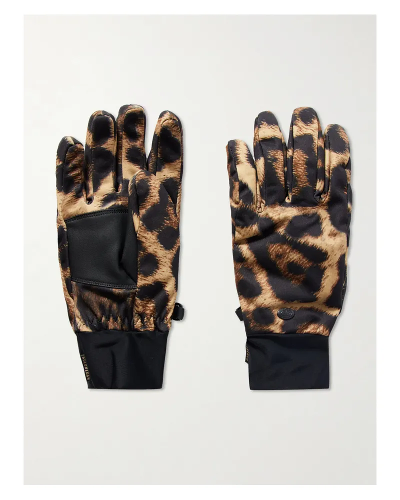 GOLDBERGH Softy Wattierte Skihandschuhe Mit Jaguarprint - Animal-Print Animal-print