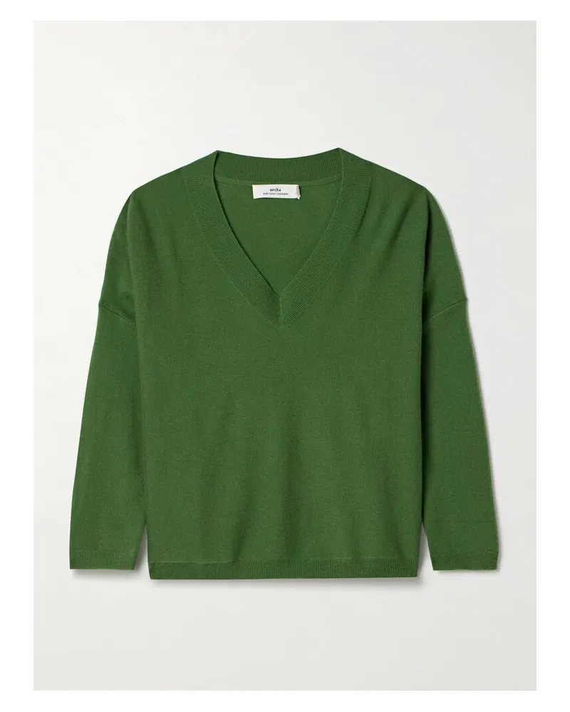 arch4 Linda Kaschmirpullover - Grün Grün