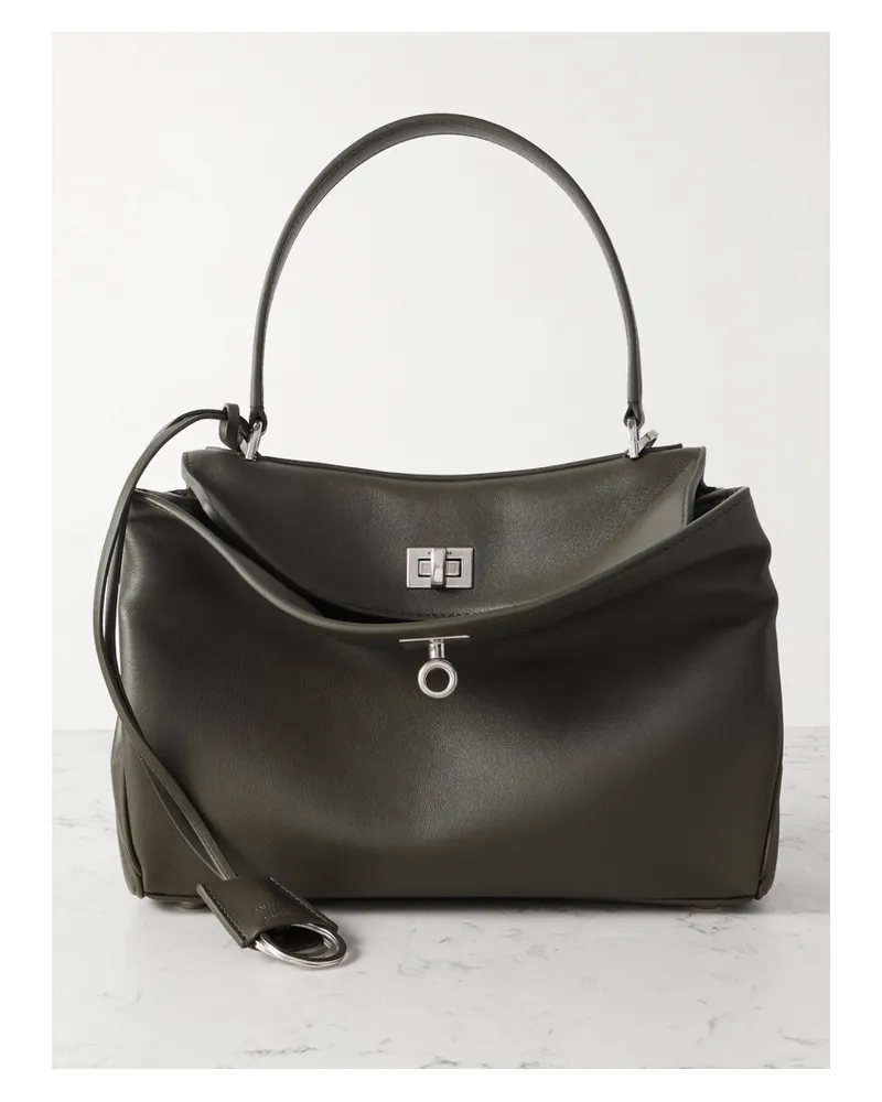 Balenciaga Rodeo Small Leather Tote - Green Green