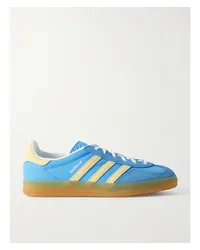 adidas Gazelle Indoor Sneakers aus Veloursleder und Nylon Blau