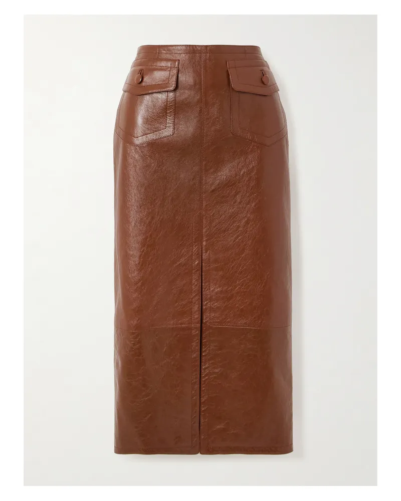 Chloé Midirock Aus Strukturiertem Leder - Braun Braun