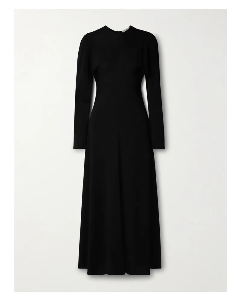 The Row Venusia Maxikleid Aus Jersey - Schwarz Schwarz