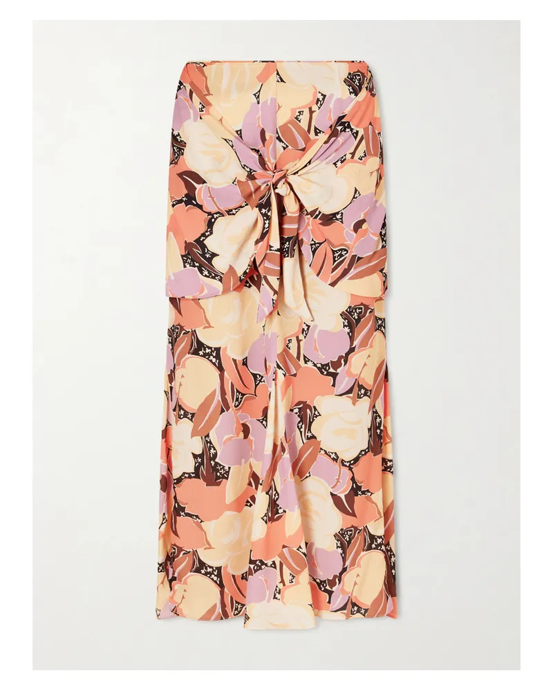 Anna Sui Desert Bloom Skirt - Orange Orange