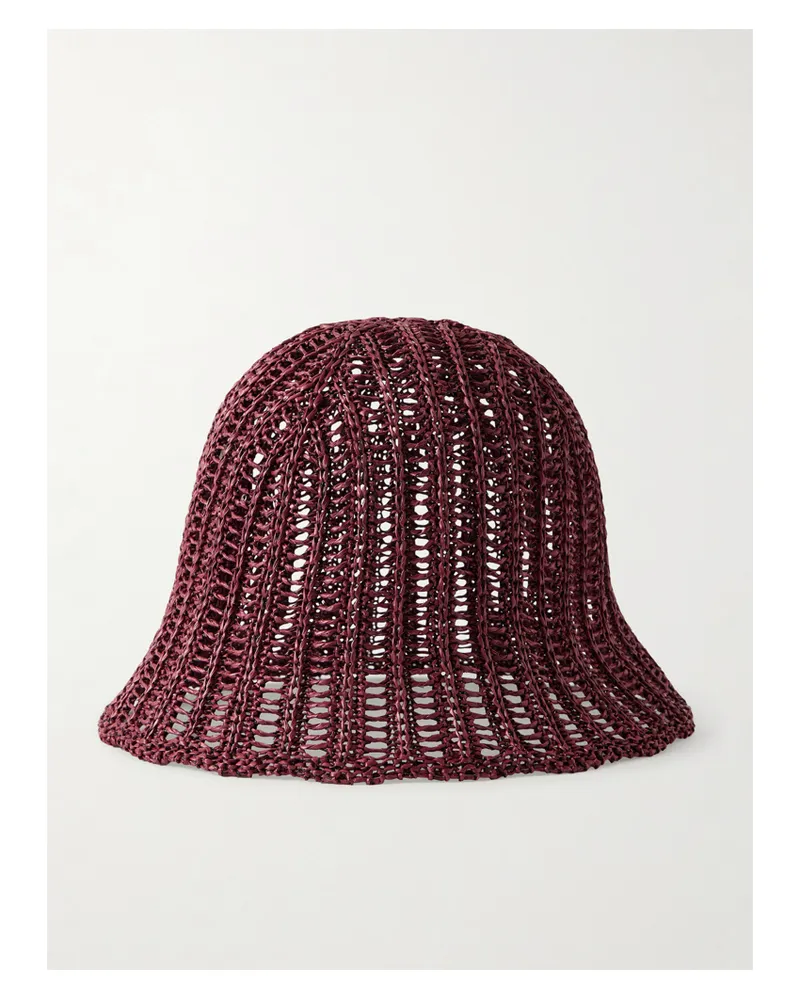 Brunello Cucinelli Geflochtener Fischerhut - Rot Rot