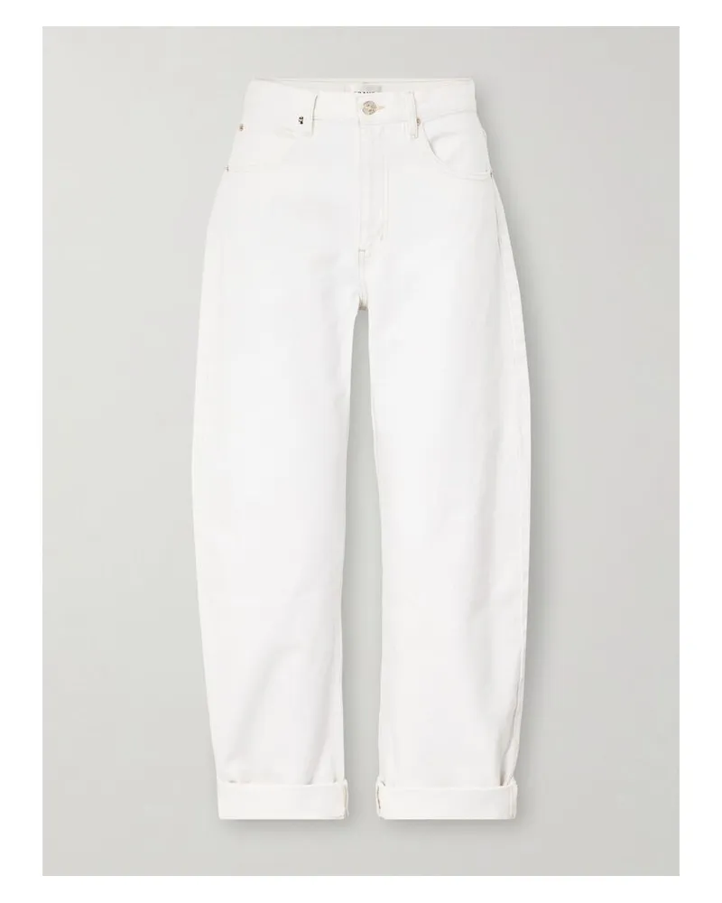 Frame Denim The Bubble Jeans Mit Weitem Bein - Weiß Weiß