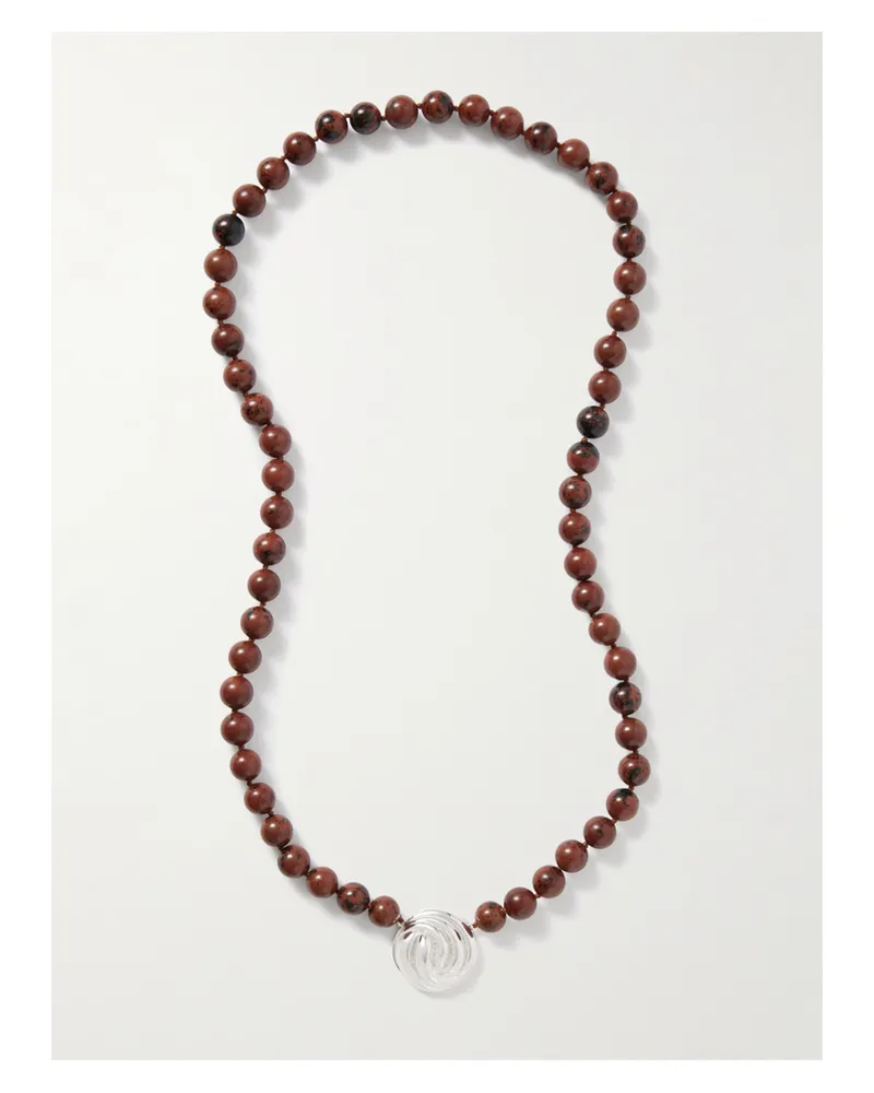 JULIETTA Kette Mit Obsidian Und Rhodiumauflage - Braun Braun