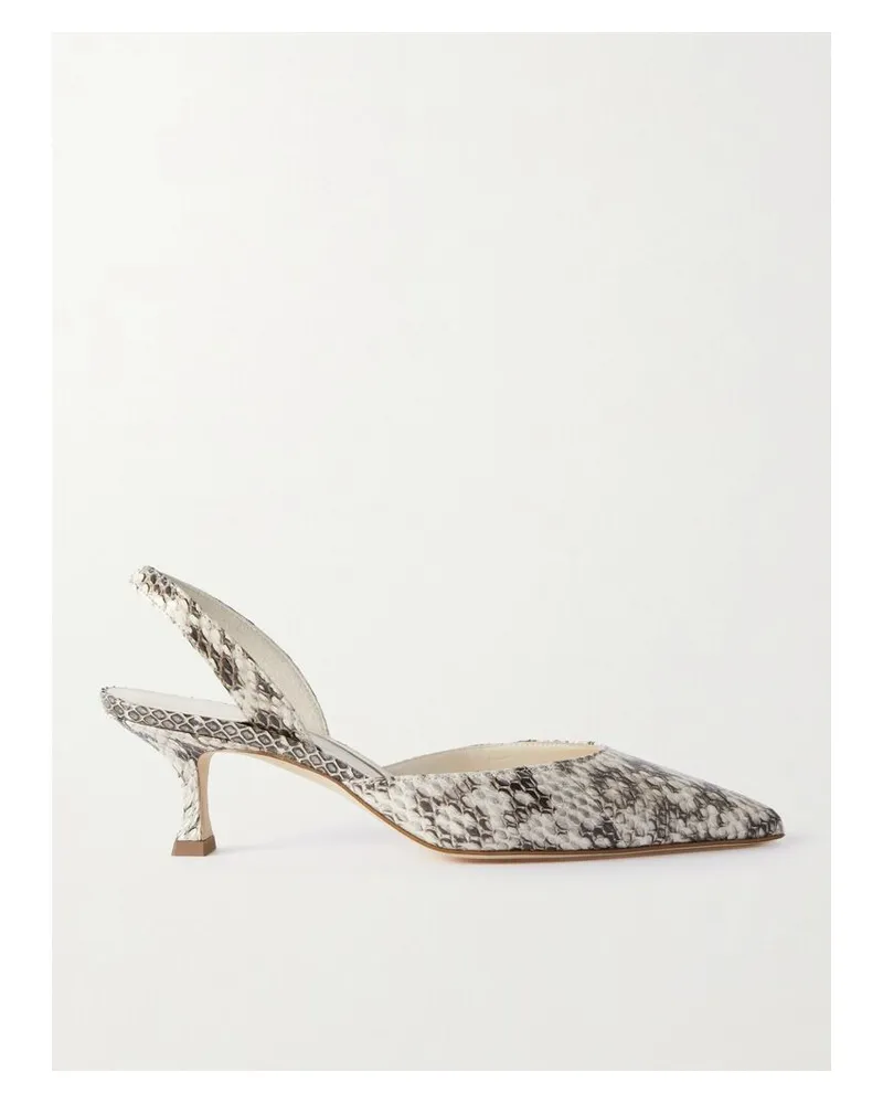 Manolo Blahnik Carolyn 50 Slingback-pumps Aus Elapheleder - Animal-Print Animal-print