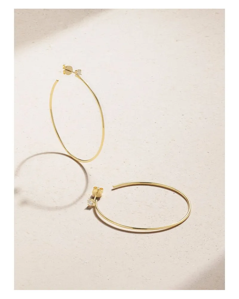 ANITA KO Creolen Aus 18 Karat Gold Mit Diamanten Gold