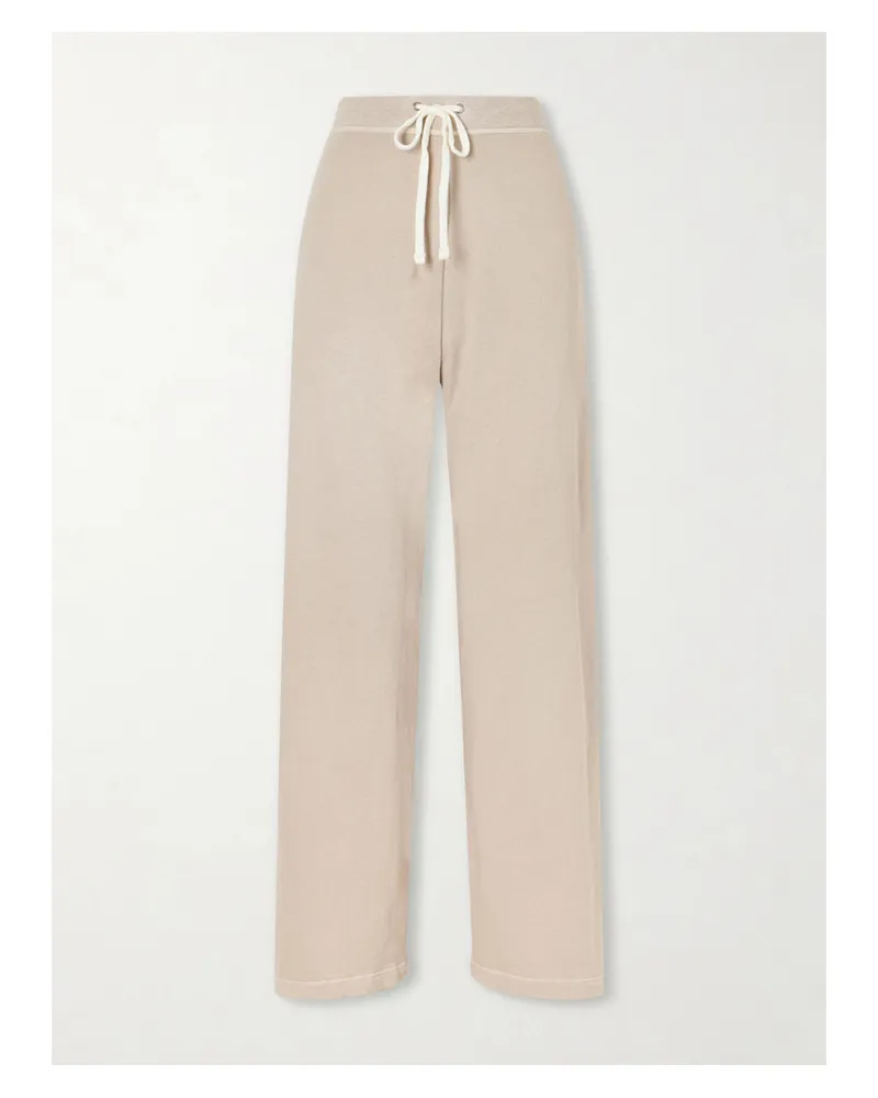 James Perse Cotton-terry Track Pants - Neutrals Neutrals
