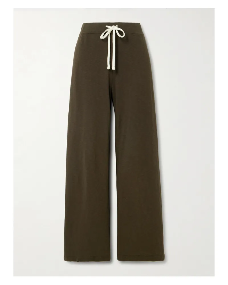 James Perse Cotton-terry Track Pants - Brown Brown
