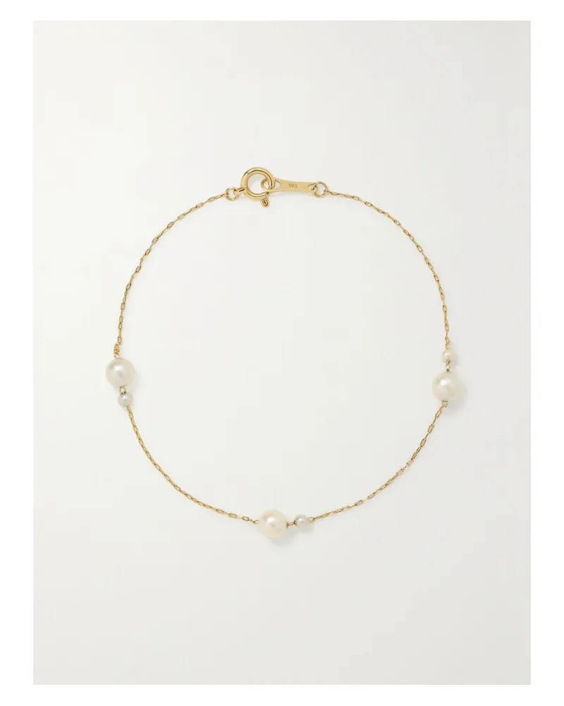 MIZUKI Armband Aus 14 Karat Gold Mit Perlen Gold