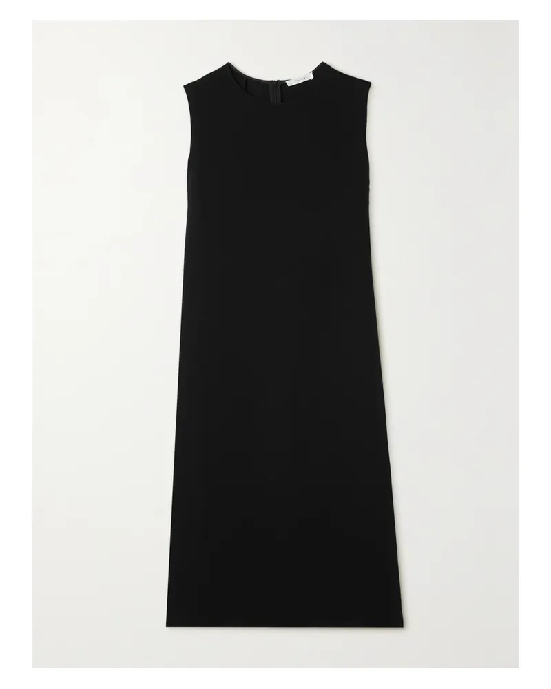 The Row Essentials Mirna Crepe Midi Dress - Black Black