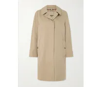Camden Organic Cotton-gabardine Coat - Neutrals