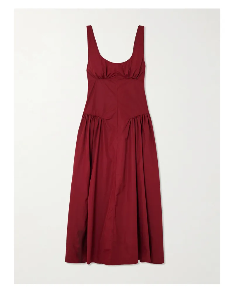 Proenza Schouler Kendall Midikleid Aus Shell Mit Raffungen Und Falten - Rot Rot