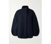 Oversized-bomberjacke Aus Filz - Blau