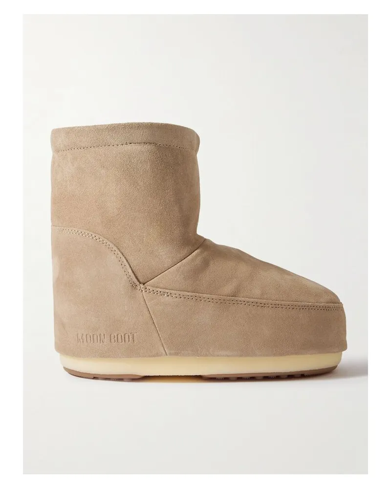 Moon Boot Icon Low Schneestiefel Aus Veloursleder - Neutral Neutral