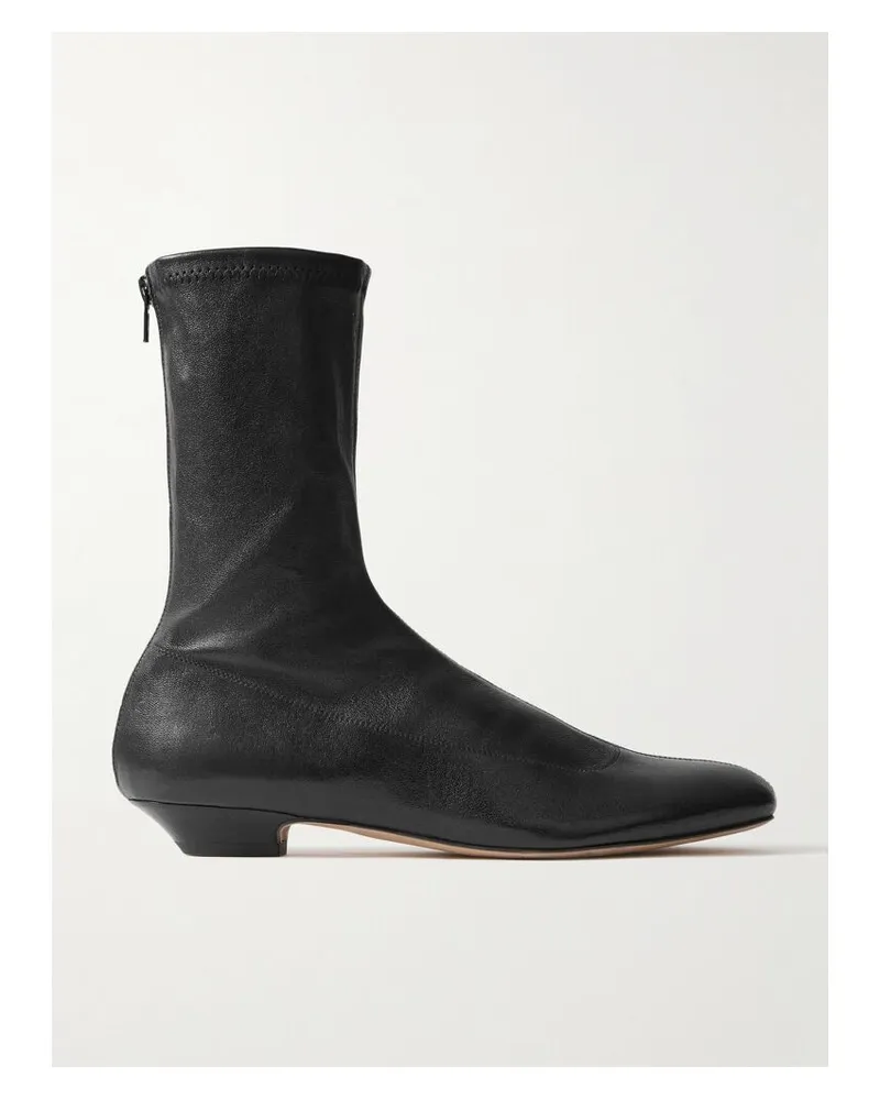 KHAITE Ankle Boots Aus Leder - Schwarz Schwarz