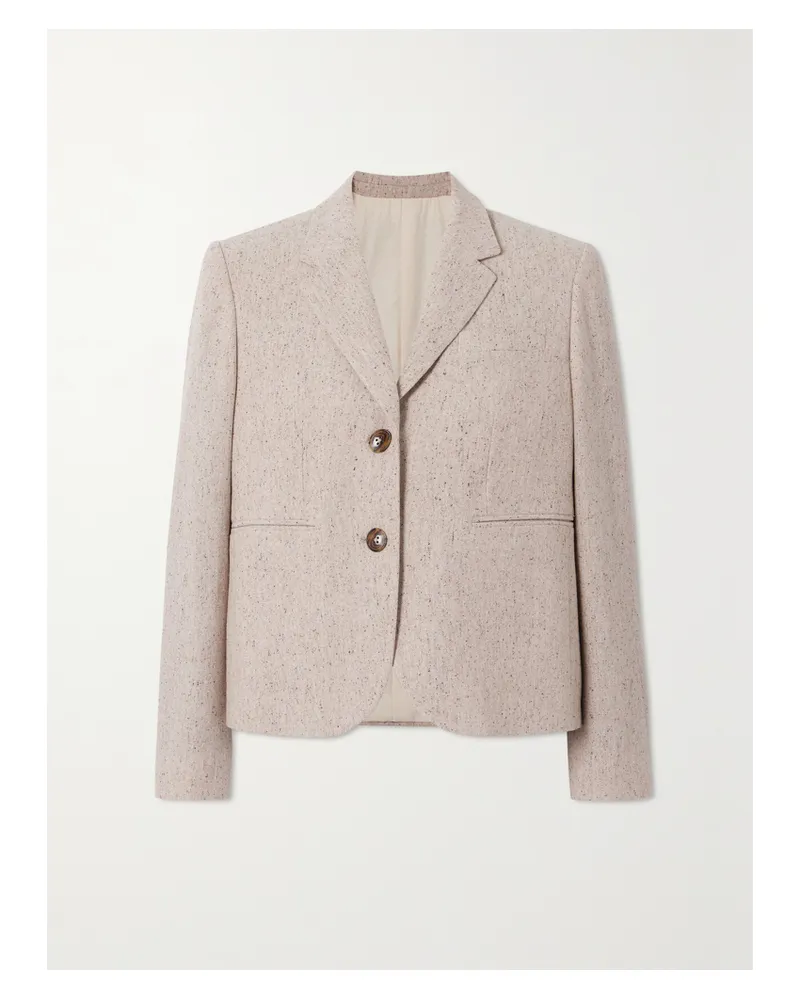 Fortela Brooke Blazer Aus Meliertem Tweed Aus Einer Wollmischung - Wollweiß Wollweiß