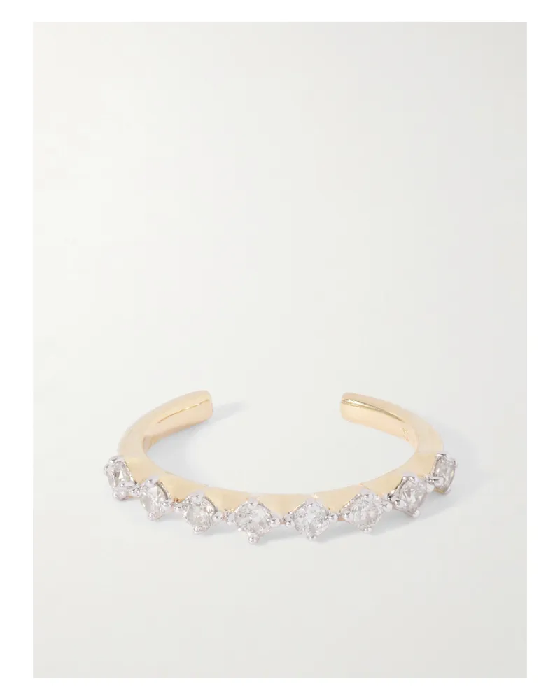 Stone & Strand Bright Lights Ear Cuff Aus 10 Karat Gold Mit Diamanten Gold