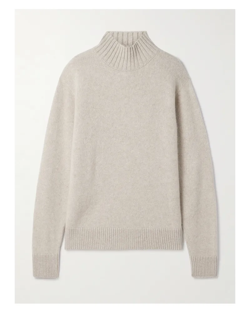 The Elder Statesman Rollkragenpullover Aus Kaschmir - Ecru Ecru