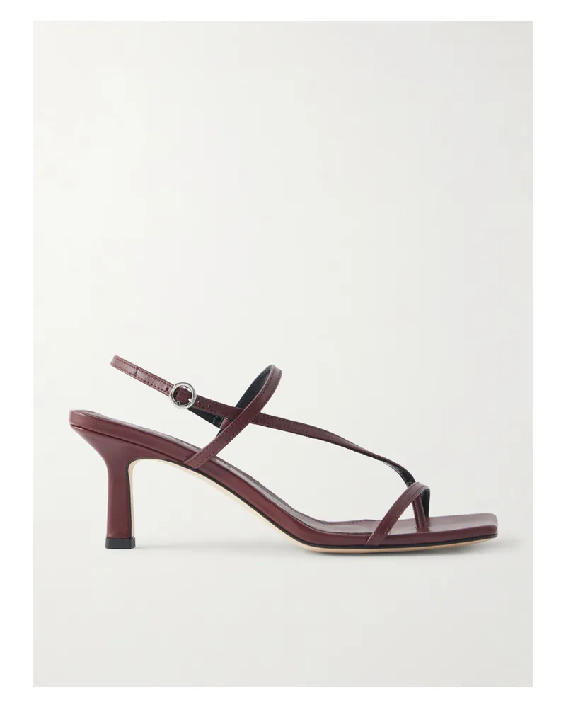 aeyde Elise Slingback-sandalen Aus Leder - Burgunder Burgunder
