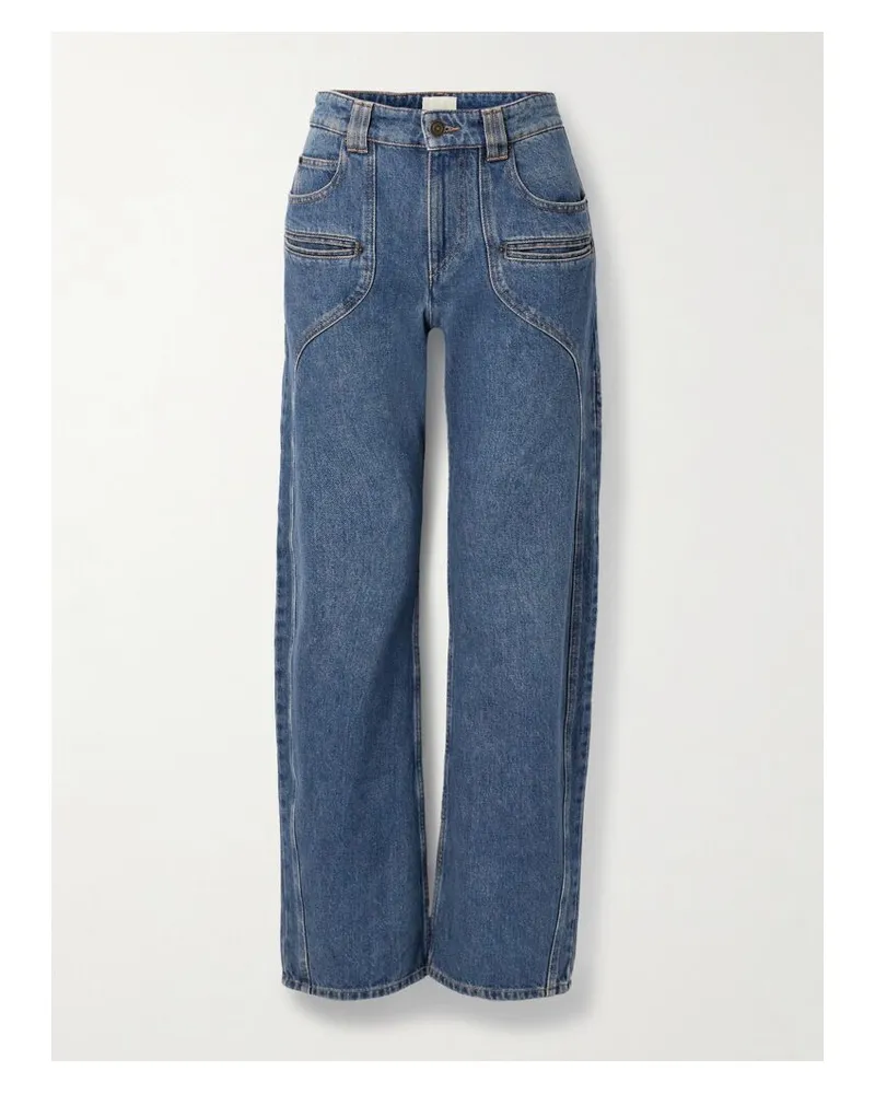 Isabel Marant Betiane Hoch Sitzende Jeans Mit Geradem Bein - Blau Blau