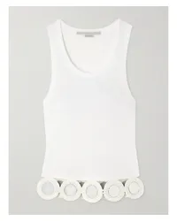 Stella McCartney Tanktop aus einer Baumwoll-lyocell-mischung Weiß