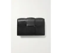 Cassette Kartenetui Aus Intrecciato-leder - Schwarz