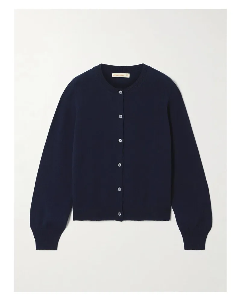 &Daughter Enya Cardigan Aus Einer Kaschmir-baumwollmischung - Blau Blau