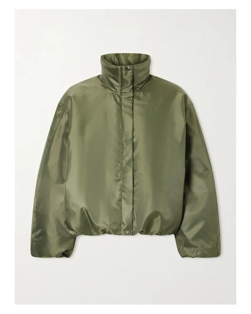 Anine Bing Cyrus Shell Bomber Jacket - Green Green