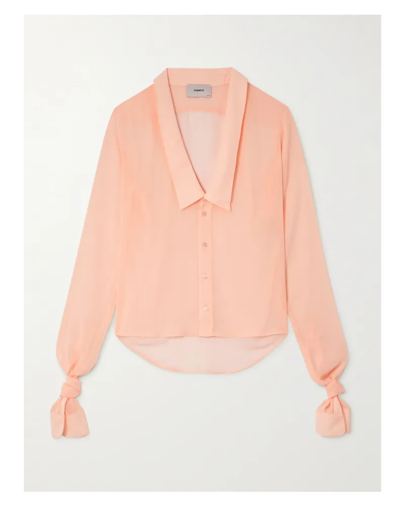 COPERNI Bluse Aus Chiffon - Orange Orange
