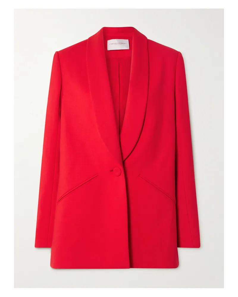 Carolina Herrera New York Blazer Aus Einer Wollmischung - Rot Rot
