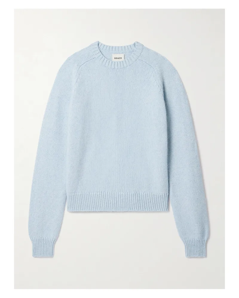 KHAITE Nera Cashmere Sweater - Blue Blue