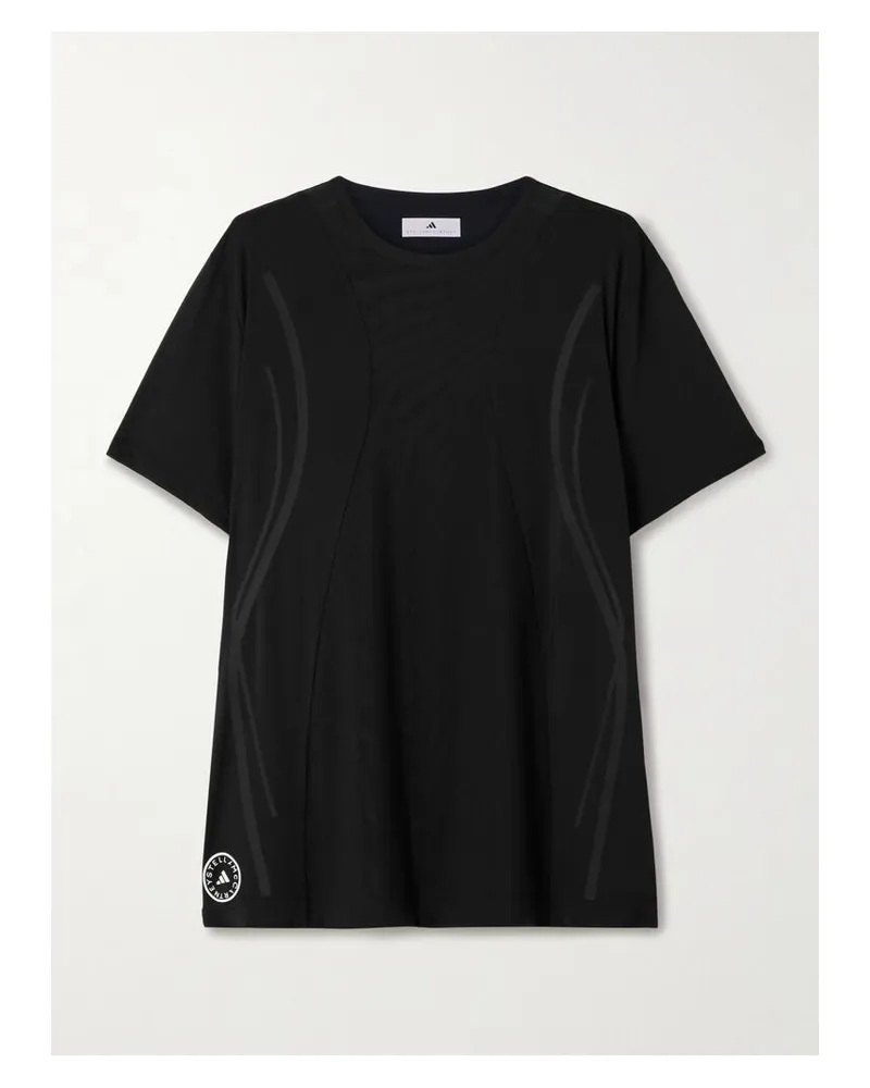 adidas Truepace T-shirt Aus Jersey Mit Mesh-einsätzen - Schwarz Schwarz