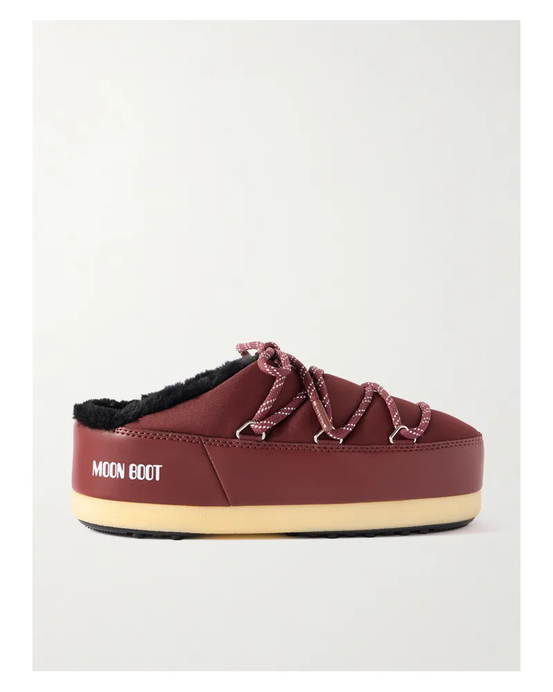 Moon Boot Evx Slip-ons Aus Shell - Burgunder Burgunder