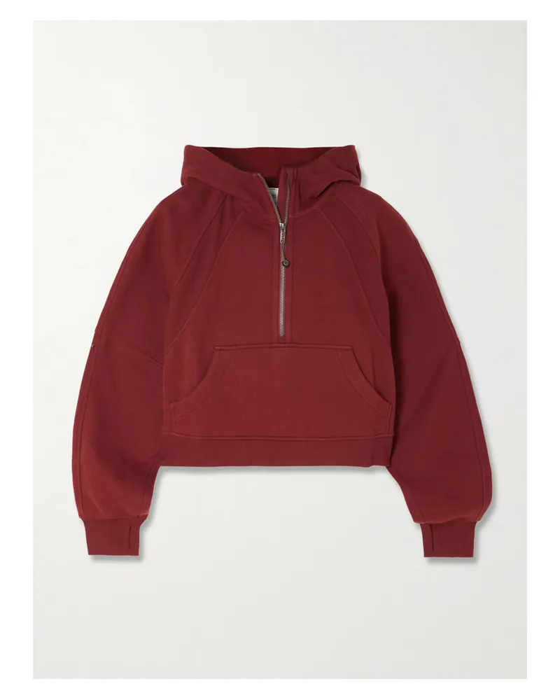 LULULEMON Scuba Oversized-hoodie Aus Jersey Aus Einer Baumwollmischung - Burgunder Burgunder