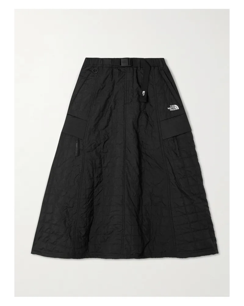 The North Face Quilted Volume Midirock Aus Shell - Schwarz Schwarz