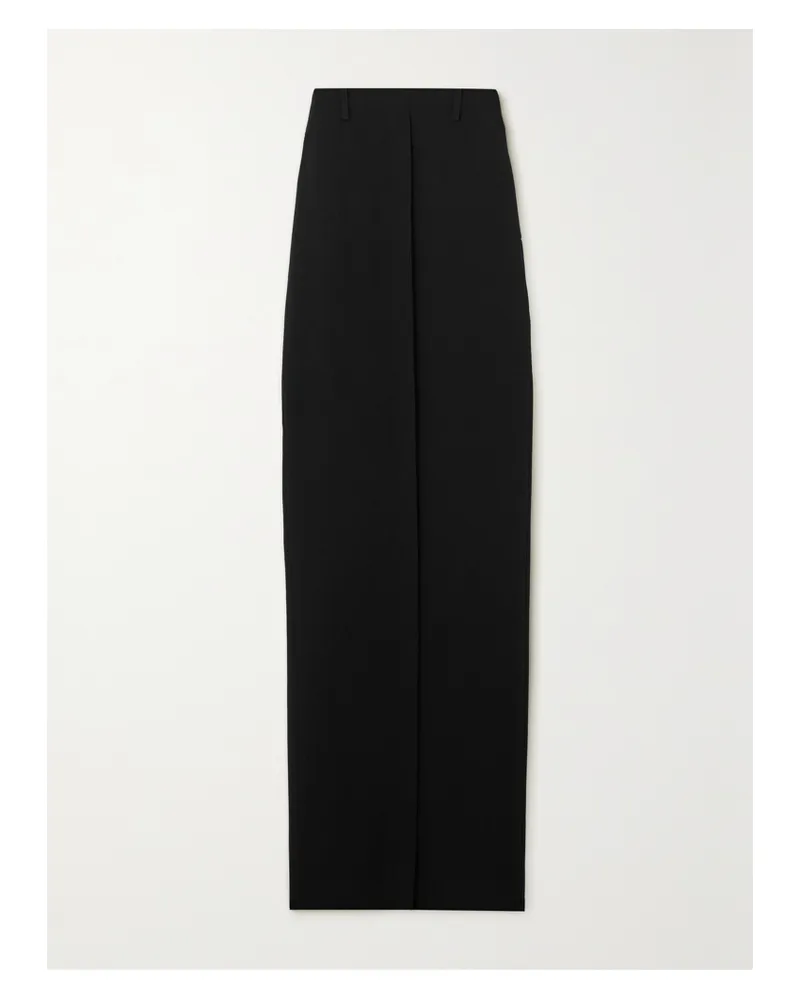 Dries van Noten Mehrlagiger Maxirock Aus Crêpe Mit Spitzenbesatz - Schwarz Schwarz