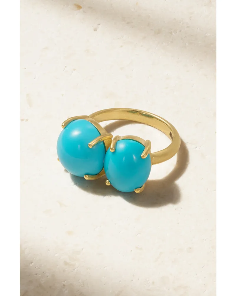 Irene Neuwirth Classic 18-karat Gold Turquoise Ring - Blue Blue