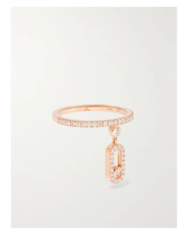 Messika Move Uno Tassel Ring Aus 18 Karat Roségold Mit Diamanten Gold