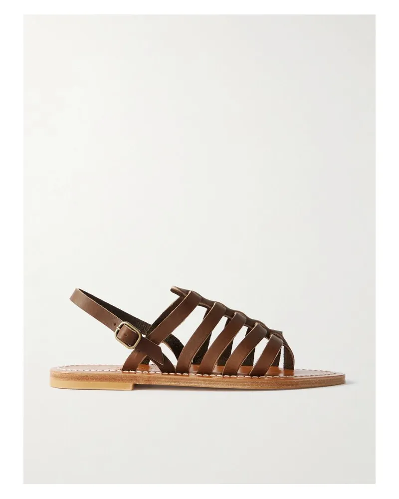 K.Jacques  Homere Sandalen Aus Leder - Braun Braun