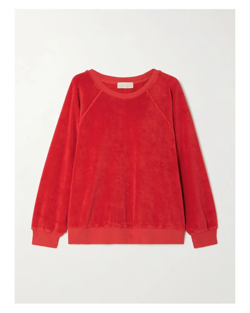 Suzie Kondi Samos Sweatshirt Aus Frottee Aus Einer Baumwollmischung Rot