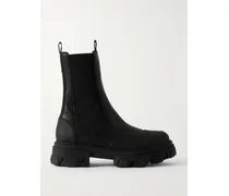 Chelsea Boots Aus Leder - Schwarz